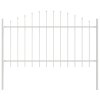 vidaXL Zahradní plot Bílá 1360 x 100 cm