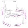 vidaXL Zahradní křeslo 2 pcs Krémově bílá Masivní akátové dřevo