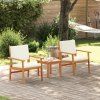 vidaXL Sada zahradních pohovek 3 pcs Krémově bílá