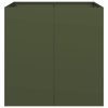 vidaXL Truhlík olivově zelený 80x80x80 cm ocel