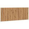 vidaXL Čelo postele dub artisan 200 x 1,5 x 80 cm kompozitní dřevo