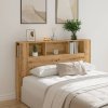 vidaXL Skříňka s čelem postele Artisan Dub 160x18,5x103,5 cm Konstrukce dřeva