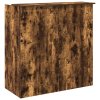 vidaXL Recepční stůl kouřový dub 100x50x103,5 cm kompozitní dřevo