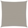 vidaXL Stínicí plachta 160 g/m² čtverec světle šedá 7 x 7 m HDPE