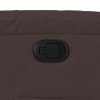 vidaXL Polohovací křeslo tmavě hnědé textil