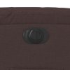 vidaXL Elektrické polohovací křeslo tmavě hnědé textil