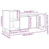 vidaXL TV skříňka old wood 100 x 35 x 55 cm kompozitní dřevo