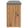 vidaXL Lavice s botníkem dub artisan 102x32x50 cm Engineered Wood