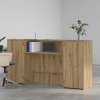 vidaXL Recepční stůl dub artisan 200x50x103,5 cm kompozitní dřevo