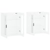 vidaXL Nástěnné skříňky 2 ks bílé kompozitní dřevo