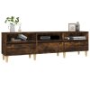 vidaXL TV skříňka kouřový dub 150 x 30 x 44,5 cm kompozitní dřevo