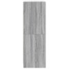 vidaXL Highboard se skleněnými dvířky šedý sonoma 35 x 37 x 109 cm