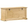 vidaXL Botník Corona 99 x 32 x 47 cm masivní borové dřevo