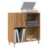 vidaXL Skříňka na LP desky dub artisan 84,5x38x89 cm kompozitní dřevo
