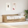 vidaXL Daybed s čelo Artisanový dub 90 x 190 cm kompozitní dřevo