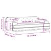 vidaXL Dětská pohovka krémová 90 x 53 x 30 cm umělá kůže