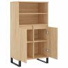 vidaXL Skříň highboard dub sonoma 60 x 36 x 110 cm kompozitní dřevo