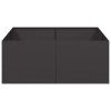vidaXL Truhlík černý 100x100x40 cm ocel