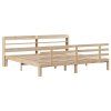 vidaXL Rám postele s čelem 180 x 200 cm masivní borovice