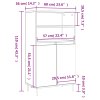 vidaXL Skříň highboard bílá 60 x 36 x 110 cm kompozitní dřevo
