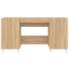 vidaXL Psací stůl dub sonoma 140 x 50 x 75 cm kompozitní dřevo