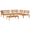 vidaXL 4dílná zahradní paletová sedací souprava masivní akáciové dřevo