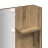 vidaXL Toaletní stolek s LED dub artisan 60 x 40 x 140 cm