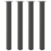 vidaXL Nohy barového stolu 4 ks antracitové 100–102 cm ocelové
