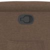 vidaXL Polohovací křeslo hnědé textil