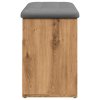 vidaXL Lavice s botníkem dub artisan 82x32x45,5 cm Engineered Wood