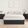 vidaXL Rám postele s úložným prostorem Černý dub 140 x 190 cm