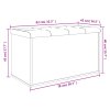 vidaXL Úložná lavice betonově šedá 82 x 42 x 45 cm kompozitní dřevo
