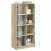 vidaXL Highboard s dvířky dub sonoma 68 x 37 x 142 cm kompozitní dřevo