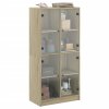 vidaXL Highboard s dvířky dub sonoma 68 x 37 x 142 cm kompozitní dřevo