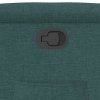 vidaXL Polohovací křeslo tmavě zelené textil
