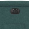 vidaXL Elektrické polohovací křeslo tmavě zelené textil