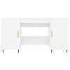 vidaXL Psací stůl bílý 140 x 50 x 75 cm kompozitní dřevo