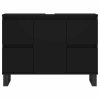 vidaXL Koupelnová skříňka černá 80 x 33 x 60 cm kompozitní dřevo