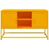 vidaXL TV skříňka hořčicově žlutá 100,5 x 39 x 60,5 cm ocel