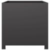 vidaXL Zahradní truhlík černý 50 x 50 x 50 cm ocel