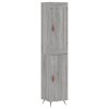 vidaXL Skříň highboard šedá sonoma 34,5 x 34 x 180 cm kompozitní dřevo