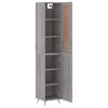 vidaXL Skříň highboard šedá sonoma 34,5 x 34 x 180 cm kompozitní dřevo