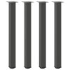 vidaXL Nohy barového stolu 4 ks antracitové 90-92 cm ocelové