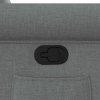 vidaXL Polohovací křeslo tmavě šedé textil