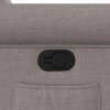 vidaXL Polohovací křeslo taupe textil