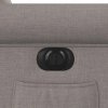 vidaXL Elektrické polohovací křeslo taupe textil