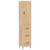 vidaXL Skříň highboard dub sonoma 34,5 x 34 x 180 cm kompozitní dřevo