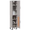 vidaXL Skříň highboard šedá sonoma 34,5 x 34 x 180 cm kompozitní dřevo