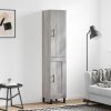 vidaXL Skříň highboard šedá sonoma 34,5 x 34 x 180 cm kompozitní dřevo