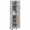 vidaXL Skříň highboard betonově šedá 34,5x34x180 cm kompozitní dřevo